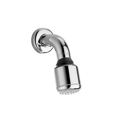 Jewel Faucet SH-TT-REG-82 Adjustable Anti-Lime Shower Head With Cast Brass Shower Arm; Brushed Gold Designer Finish